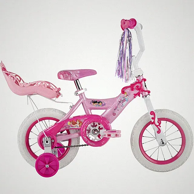 12" Disney Princess Kids' Bike Fits Riders 3'1" - 3'5" Pink Child Girl'S