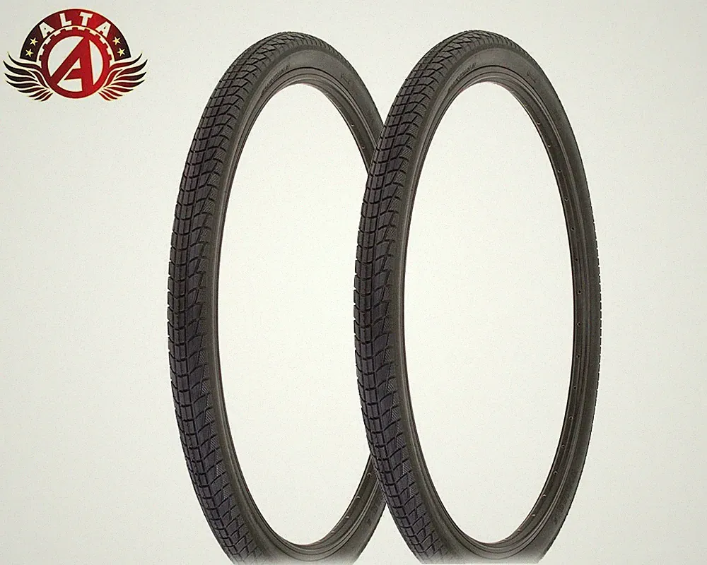 2 ALTA 27.5" x 1.95 Tires – Fast-Rolling Hybrid/MTB Tread Street & Light Trails