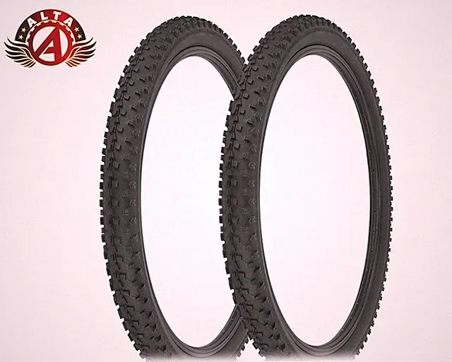 2 ALTA M.T.B. BLACK Wide Tires 27.5" x 2.35" Grinder ROUGH Mountain Bicycle Tire