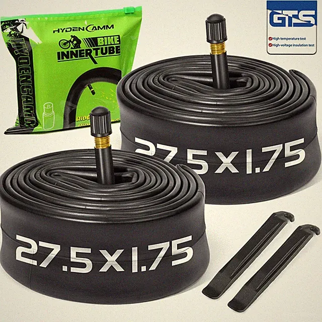 2 Pack 27.5 Inch x 1.75/1.95/2.10/2.125 Bike Tubes with 32mm Schrader Valve,...