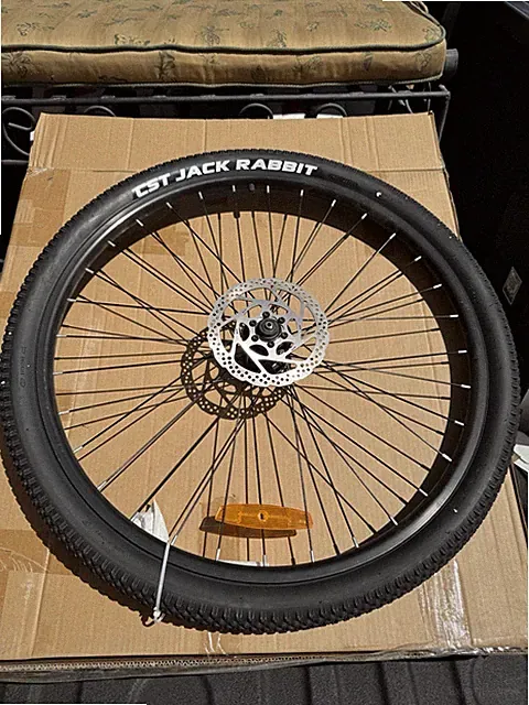 27.5" Bicycle Disc Wheel Black with 2.10”Tire Mountain Bike NEW OPEN BOX