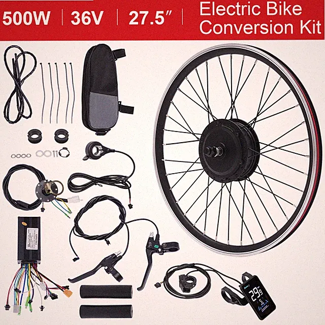 27.5" EBike Front Wheel Hub Motor Electric Bicycle Motor Conversion Kit 500W 36V