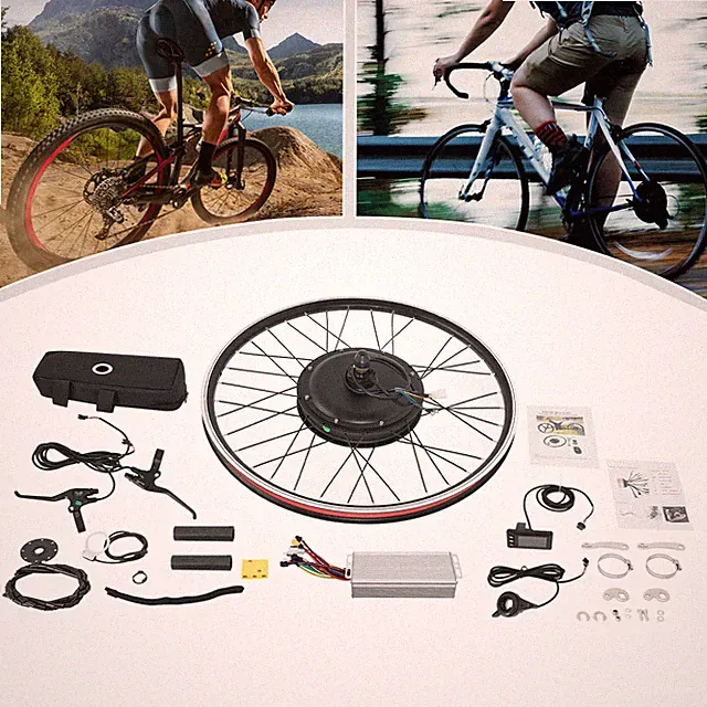 27.5" EBike Rear Wheel Electric Bicycle Motor 48V 2000W Cycling Conversion Kit