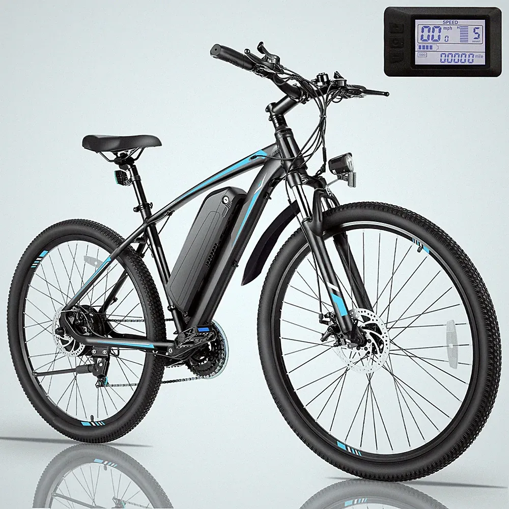 27.5" Electric Bike Pro 21-Speed Mountain Bicycle 500W 48V 10.4Ah Cruiser Ebikes