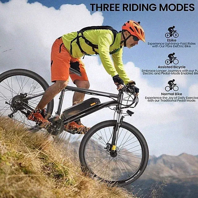 27.5in Electric Bike Mountain Bicycle 500W 48V 10Ah Cruiser Ebikes w/LCD Display