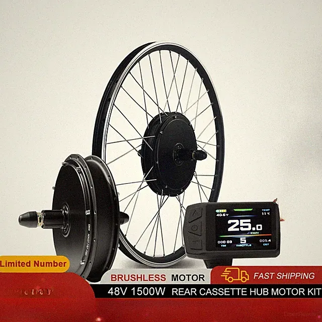 48V 1500W Mountain Electric Bike Rear Brushless Wheel Hub Motor 20-29inch 700C
