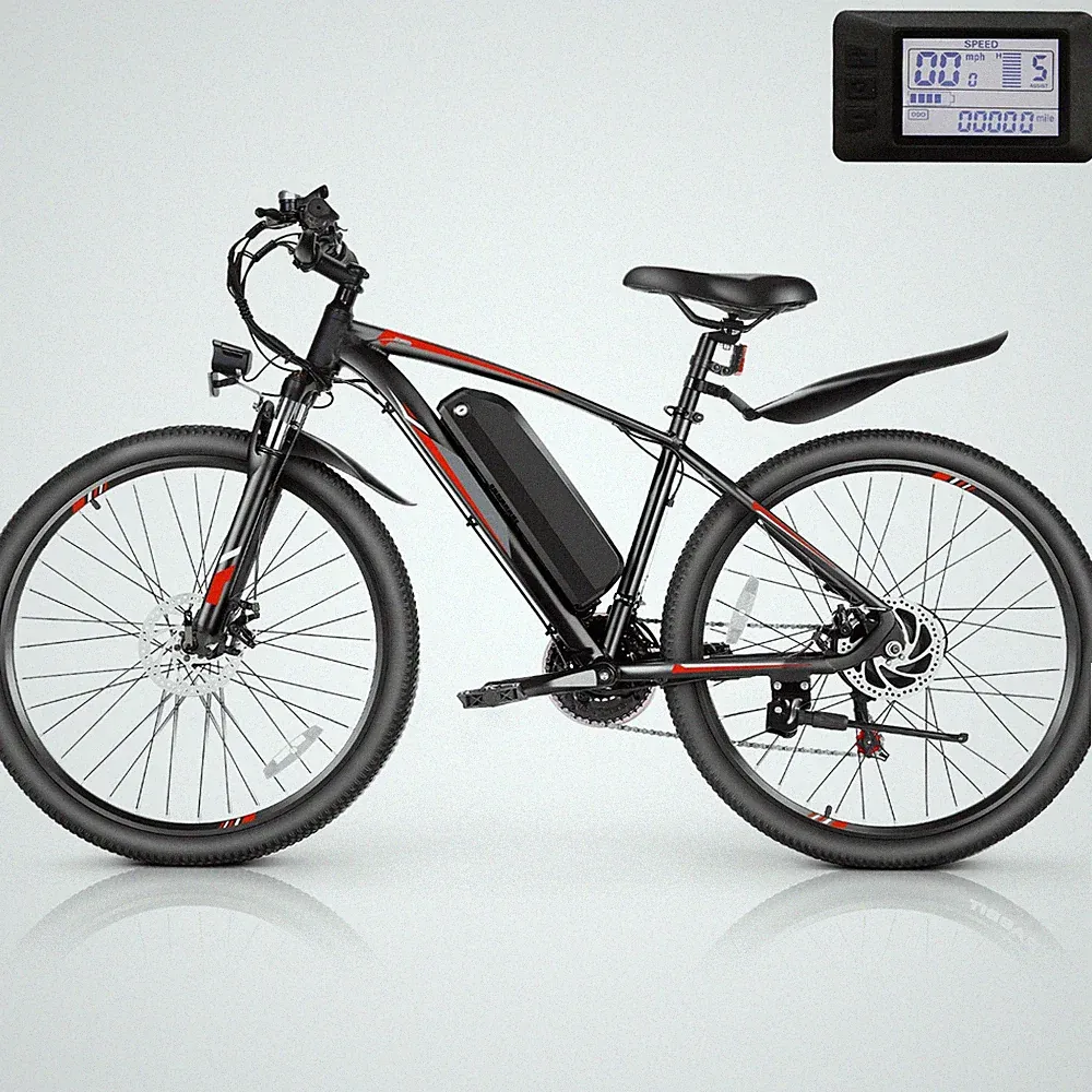 500W 48V Electric Mountain Bike 27.5in Cruiser Bicycle Shimano 21-Speed e Bike🚵