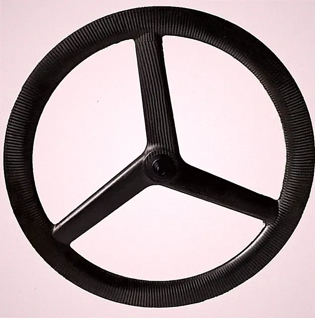 700C Carbon 3 Spoke Bike Wheel 28X55mm Rear Bicycle Fixed Gear Track Bike