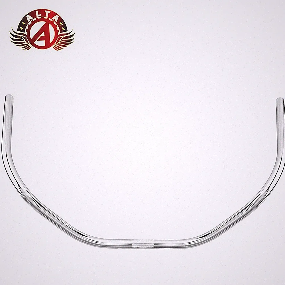 ALTA Beach Cruiser Swept Back Handlebar Chrome Comfort Bar 27.5” Wide 7/8” Clamp