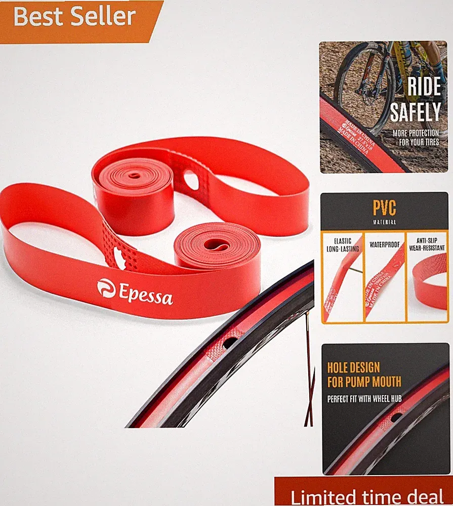 Bike Bicycle Rim Strip Rim Tape Fits Size 12" 14",16",20",24" 26", 27.5", 700...