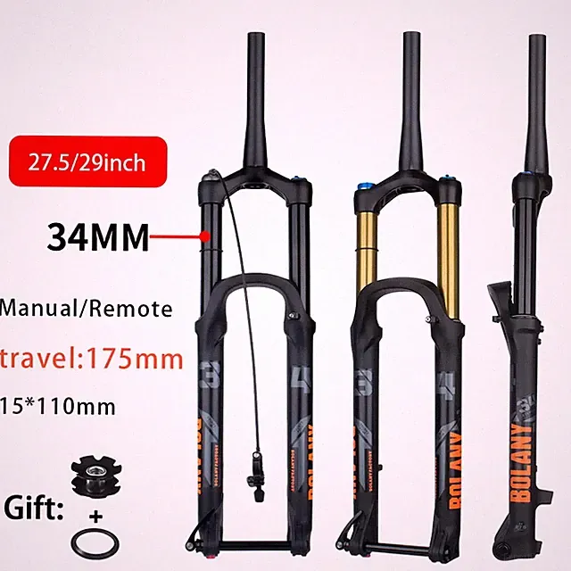 Bike Suspension Fork 175mm Trave Down Hill Bicycle Fork Rebound Adjustment