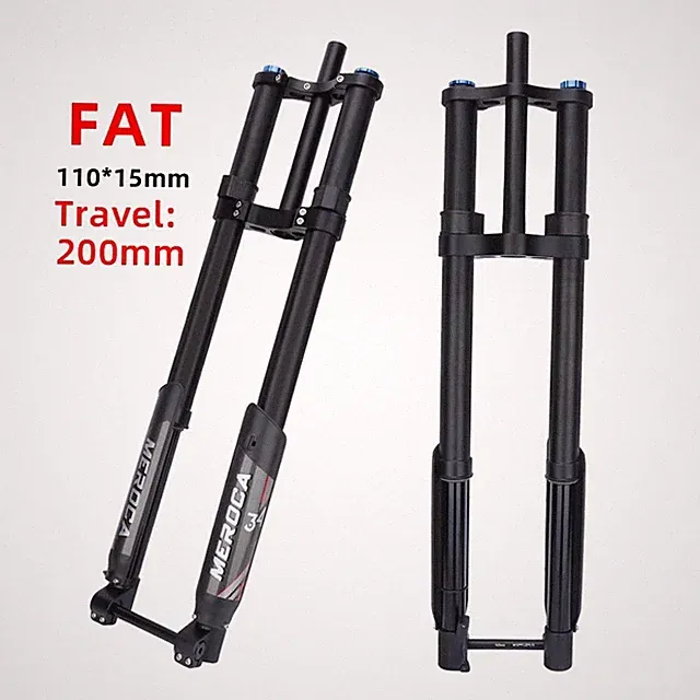 Double Shoulder Fat Fork Front Suspension Air Fork 110*15mm for DH Electric Bike