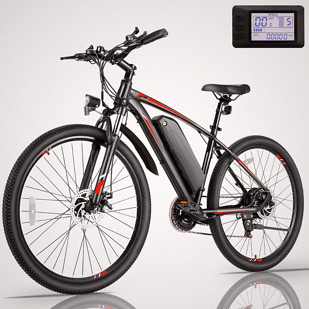 Electric Bike 27.5" Mountain Bicycle Adults 500W 48V 10.4Ah Cruiser Ebike 20mph#
