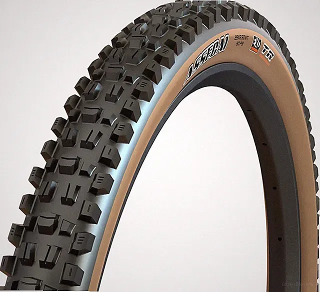 Maxxis Assegai Tire - 27.5 x 2.5, Tubeless, Folding, Black/Tan, EXO