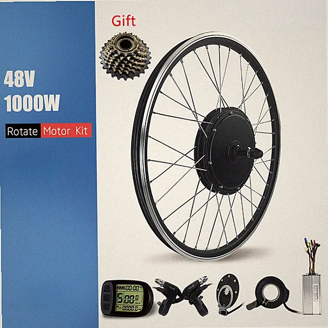 Mountain Electric Bicycle Conversion Kit 48V1000W Rear Rotate Hub Motor Wheel