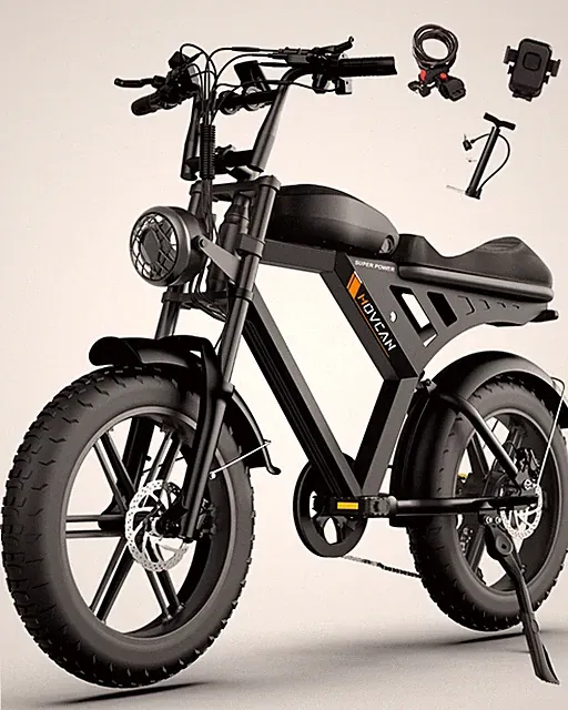 Movcan 20" Fat Tire Electric Bike 1000W 28mph 48V 15.6Ah Mountain Ebike Adults