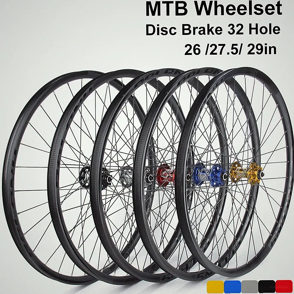 MTB Bike Wheelset 26/27.5/29er 32H Tubeless Clincher Disc Brake Bicycle Wheels