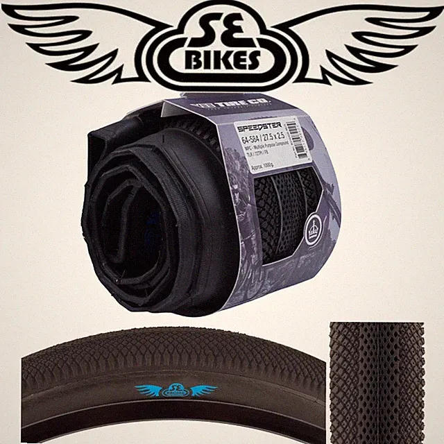 SE Bikes Vee Speedster 27.5x2.50 TUBELESS Folding Hardpack Street Bike Tire